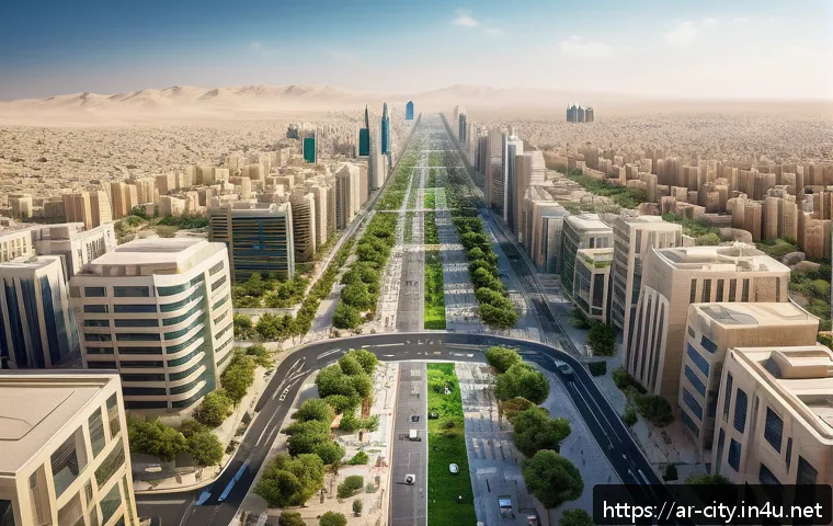 도시계획 분야 전문가 커뮤니티 - A vibrant digital urban planning platform scene showing diverse Arab city planners and architects co...